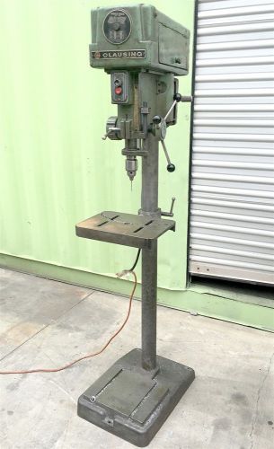 Clausing 15&#034; multiple-speed pedestal drill press - #16sc for sale