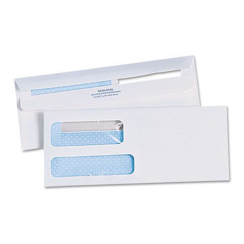 Quality park #10, double-window redi-seal security-tint envelopes, 500/box for sale
