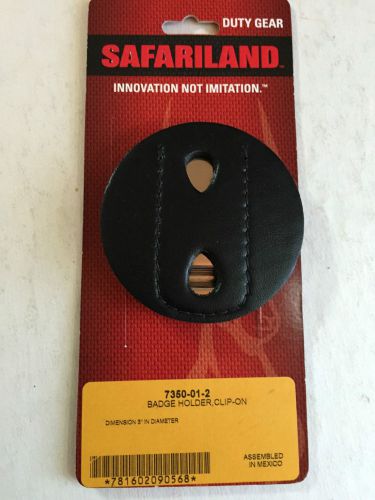 Safariland 7350-01-2 Plain Leather Clip-On Star Style Badge Holder