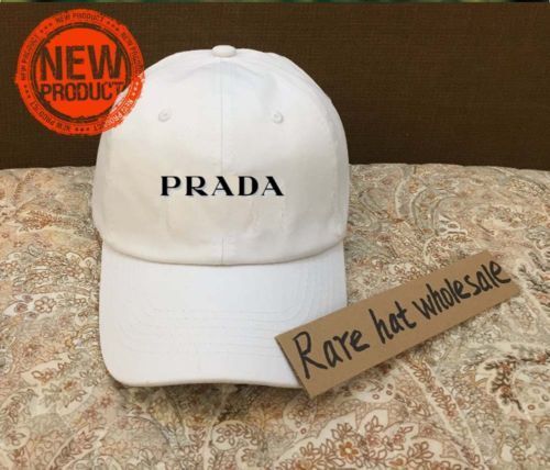 New Custom Hats Prada Logo White baseball Caps Hats Gift Apparell Unisex