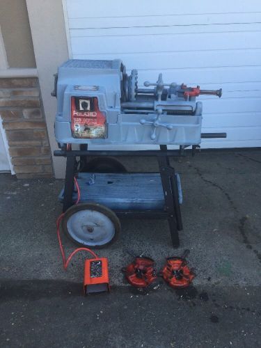 Ridgid 535 With Rolling Stand **Latest Model** 2 811 Die Heads 1/2&#034;-2&#034; #2