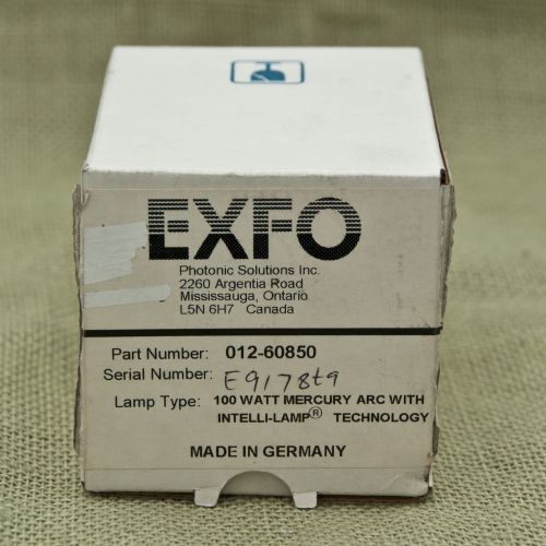 Photonic EXFO 012-60850 100W Mercury ARC With Intelli-Lamp 2000hrs for OmniCure