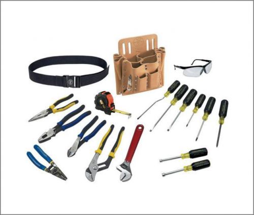 Klein tools 80118 journeyman electrician 18-piece tool set commercial tools new for sale