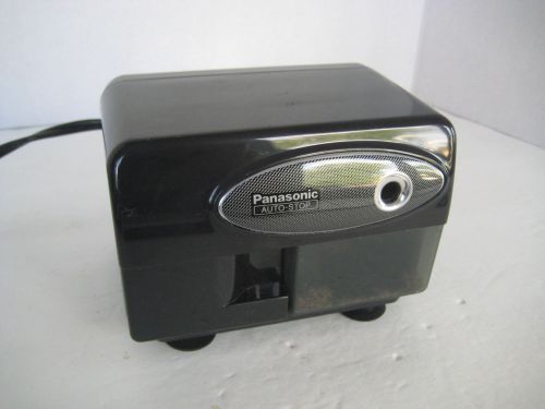 Panasonic Auto-Stop Electric Pencil Sharpener KP-310 Black - Tested and Working