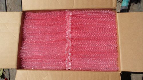 NEW 100 Self seal bubble wrap bags 8 x 12 3/4&#034; Larger pink Anti, static free