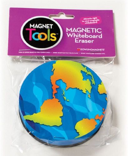 Earth Shaped Magnetic Whiteboard Eraser - Dry Erase Magnet Tool