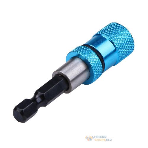 Stainless 1/4 Hex Shank Electric Drill Magnetic Screwdriver Bit Holder Tool 60mm
