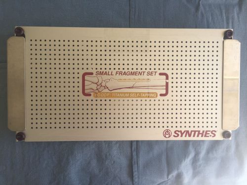 Synthes LC-DCP Titanium Self Tapping Small Fragment Trauma Set-Excellent Cond!!