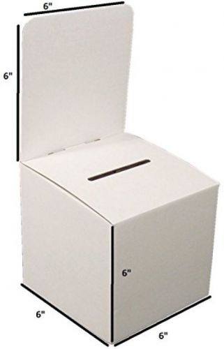 My Charity Boxes - Pack Of 10 - Medium Cardboard Box - Ballot Box - Suggestion