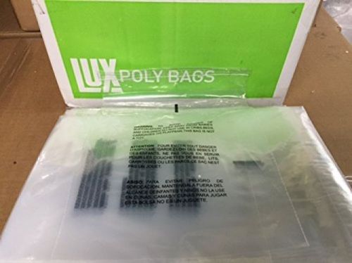 1000 14x20 Self Seal Suffocation Warning Clear Poly Bags 1.5 Mil