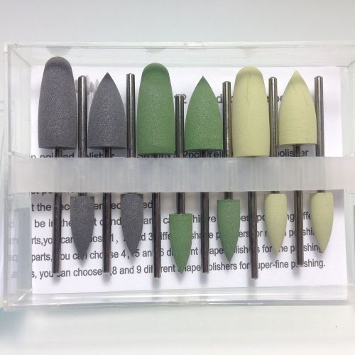 12Pcs Dental SILICONE Rubber Rotary polishing HP0412 Micromotor handpiece Rus