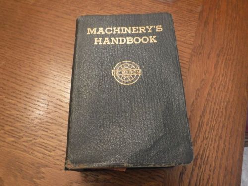 Machinery&#039;s handbook toolbox edition w/thumb index 12th edition for sale