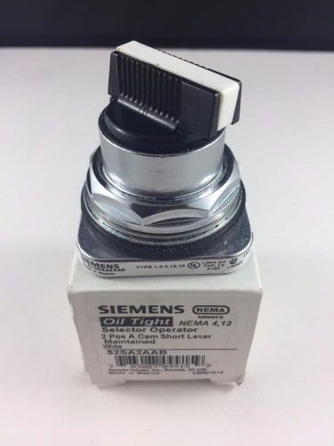 Siemens 52SA2AAB Water / Oil Tight Heavy Duty Selector Switch 2 Positions -White