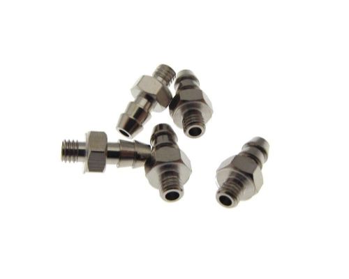 Brass tube fitting straight 4mm id to m3 thread - pack of 5 for sale