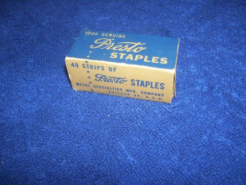 Vintage Box of Presto Staples No. 165