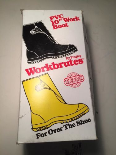 Tingley workbrutes yellow pvc 10&#034; over the shoe work boots large: 9-1/2 to 11 for sale