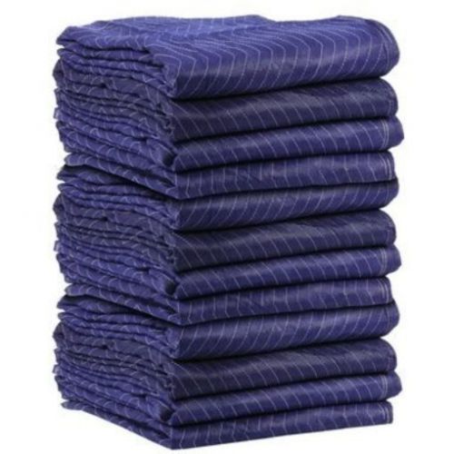 Cheap Cheap Moving Boxes - Pro Moving Blankets 12-Pack - 72&#034; x 80&#034; - Blue /