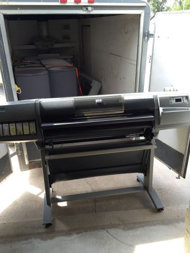 Hp Designjet 5500 Printer/plotter 42&#034; With Stand And Extra Ink