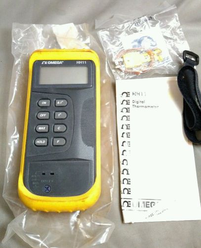 Omega HH11 Handheld Digital Thermometer  - Unit, Probe, Paperwork and more!