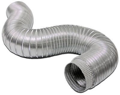 LAMBRO INDUSTRIES Aluminum Duct Pipe, Flexible, Crimped End, 4-In. x 8-Ft.