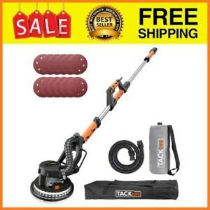 800W Wall Sander, Electric Drywall Sander with LED Light and Carry Bag