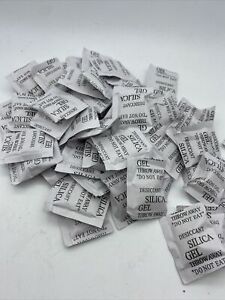 100 - Silica Gel Packets - Desiccant - 1/2 Gram Fast ship from U.S.A. Non-Toxic