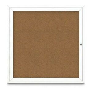UNITED VISUAL PRODUCTS UV403-WHITE-FORBO Corkboard,Synthtic Forbo/White,36&#034; x