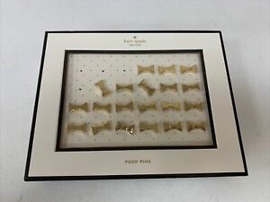 Kate Spade Set Of 20 Gold Bow Tie Push Pins