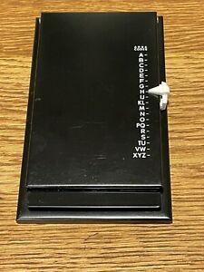 Vintage Rolodex Autodex Metal Flip-up Spring Lift Telephone Directory Black