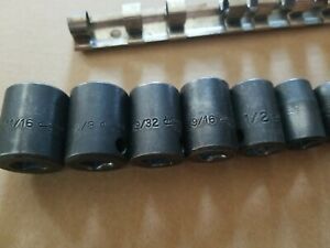 Impact Sockets Lot Of 7-6 Williams And 1 Proto