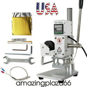 Digital Hot Foil Stamping Machine Leather PVC Card Embossing Bronzing 5x7CM Sale