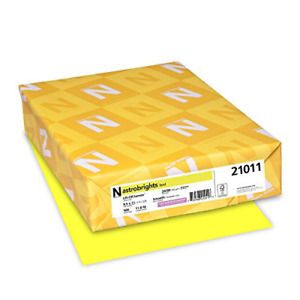 Neenah Astrobrights Color Paper, 8.5” x 11”, 24 lb/89 GSM, 500 Sheets (21011)...