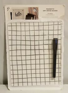 Locker Magnetic Dry Clear Erase Eraser Board with Marker 8.5&#034; x 7&#034;