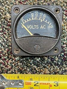 General Electric Model 250-1000 Type AW-43 Volt Meter