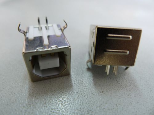 PKG20,USB Type-B Female Right-Angle PCB Mount Jack,34 td