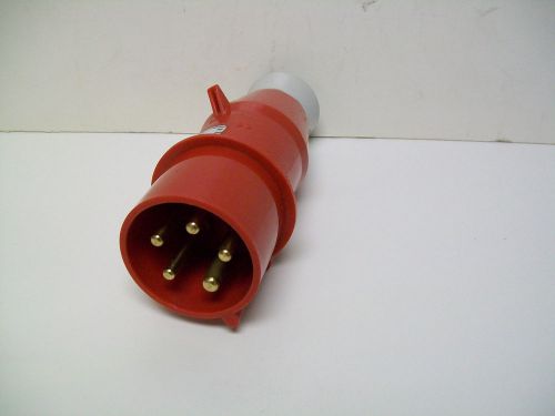 Hubbell c532p6s 32a 200/346-240/415v 4p+ground male plug connector for sale