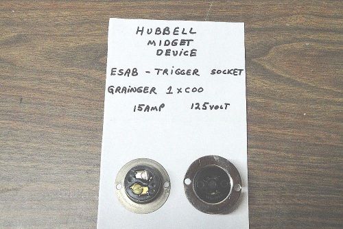 Hubbell trigger twist lock midget receptacle 1xc00  (182w62) for sale