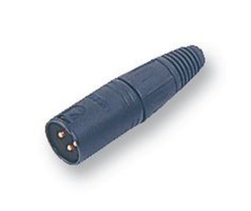 (cs-058) neutrik - nc4mxb - plug, xlr, free, black, 4pole for sale