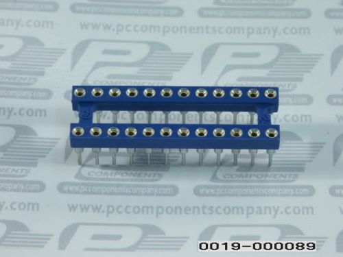 15-pcs conn dip socket skt 24 pos 2.54mm solder st thru-hole 24-3518-10 24351810 for sale