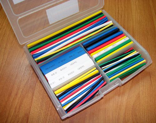 Heat-shrinkable tubing kit – multicolor: includes storage box: for sale