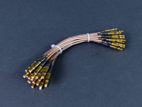 Lot of (20) VPC Mini Coax RG-316 Gold Contacts 7&#034; Cable Assembly 710106212