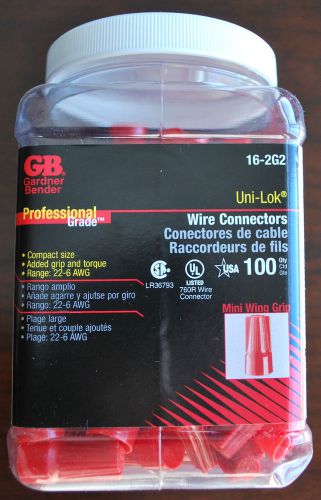 Gardner bender professional grade uni-lok wire connectors 16-2g2 22-6 awg wing for sale