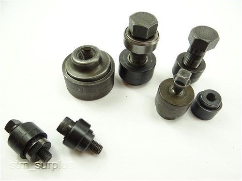 Nice lot of greenlee knockout punches &amp; dies 1/2&#034; 3/4&#034; 1-1/8&#034; 1&#034; &amp; 1-1/2&#034; for sale