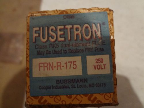 (1) bussmann model frn-r-175 fusetron fuse 175a 250v new in box for sale