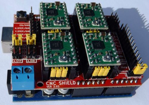 Cnc shield v3.0 grbl compatible pololu a4988 driver for arduino for sale