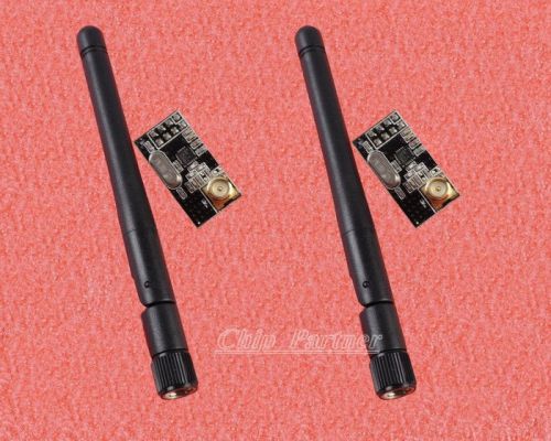 2pcs 2.4g nrf24l01+ wireless transceiver module with sma antenna for sale