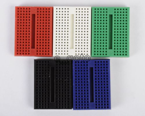 5pcs 5 colors Breadboard SYB-170 Solderless Prototype Tie-point for Arduino new