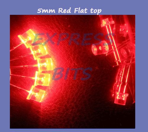 Pre wired flat top 10x red leds 5mm 10000mcd ultra bright new led light for sale