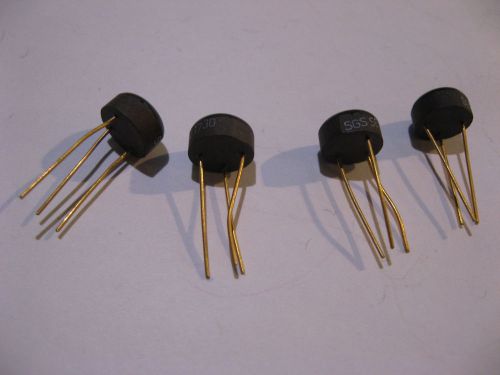 Lot of 4 SGS SE6002 NPN Silicon Medium Power Transistor Si Globtop - NOS