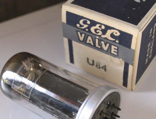 1 NOS rare GEC U84 rectifier tube 4-volt valve radio amp